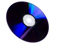 Blue DVD Disc Surface Stock Photo