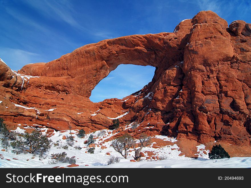 South Window Arch in Winter