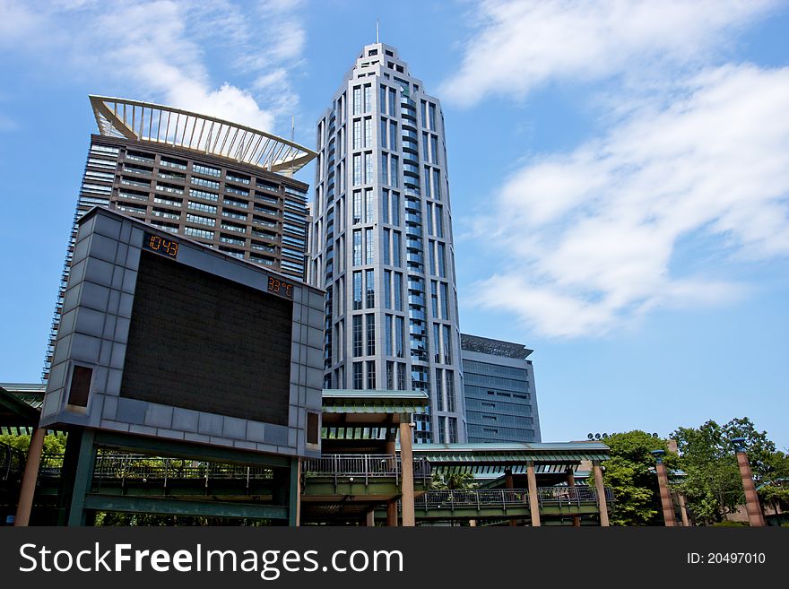 Skyscraper buildings city of Taipei Taiwan. Skyscraper buildings city of Taipei Taiwan