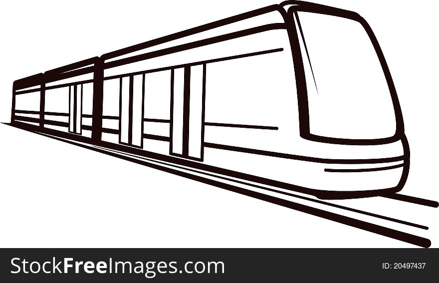 Illustration of a railway transportation. Illustration of a railway transportation.