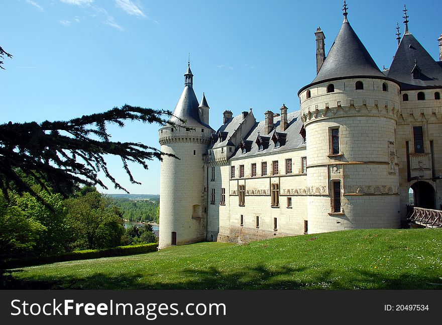 Chaumont castle in France is one of the oldest chateaux of Loire. Chaumont castle in France is one of the oldest chateaux of Loire.