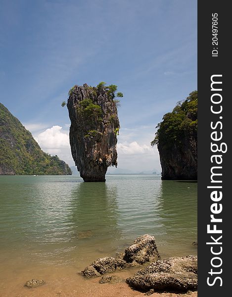 James bond island ro Khao Tapu at Phang Nga province South of Thailand