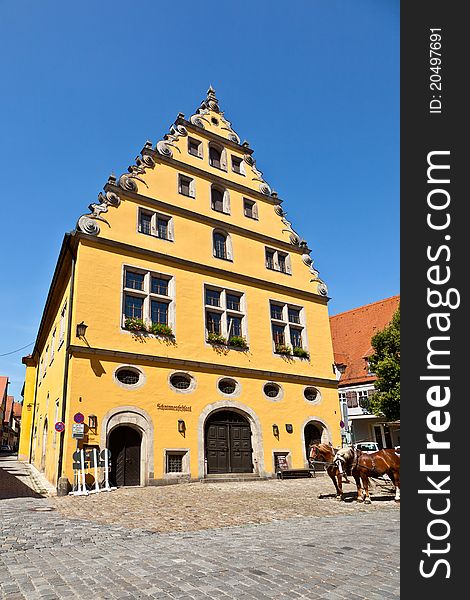 Half Timbered House In Old Romantic