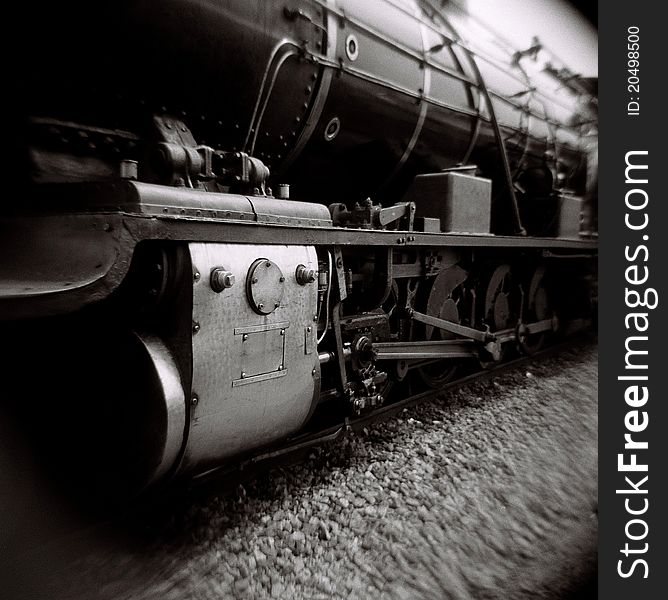 A steam locomotive shot with Holga camera in South Africa.