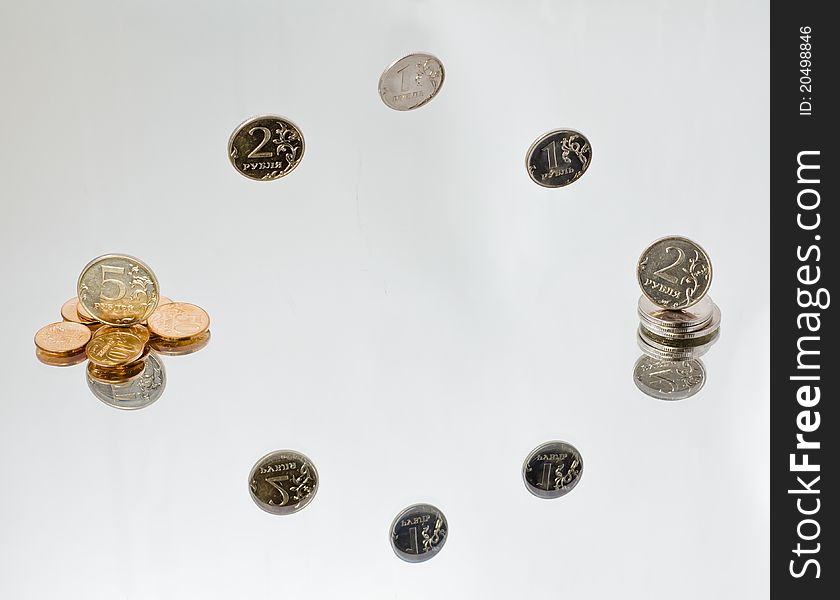 Reflection in the mirror of Russian coins