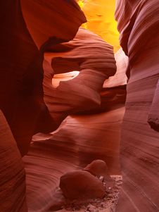 The Lower Antelope Slot Canyon Near Page In Arizona Royalty Free Stock Photography The Lower Antelope Slot Canyon Near Page In Arizona Royalty Free Stock Photography