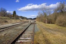 The End Of The Railway Line Stock Image