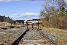 The End Of The Railway Line Stock Image