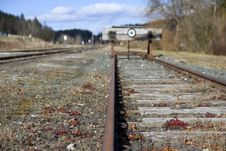 The End Of The Railway Line Royalty Free Stock Photo