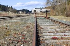 The End Of The Railway Line Royalty Free Stock Images