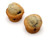 Two Blueberry Muffins Stock Image Two Blueberry Muffins Stock Image