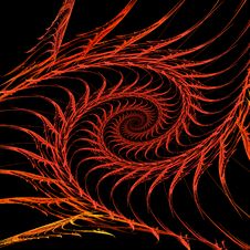 Red Spiral Stock Images