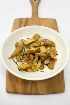 Potatoes Roasted Fingerling Stock Photography Potatoes Roasted Fingerling Stock Photography