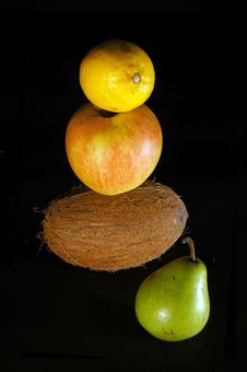 Fruits On Black Royalty Free Stock Image Fruits On Black Royalty Free Stock Image