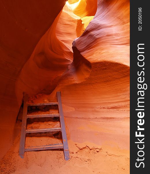 The lower Antelope Slot Canyon near Page in Arizona USA