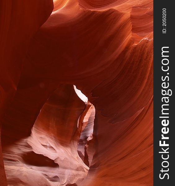 The lower Antelope Slot Canyon near Page  in  Arizona USA