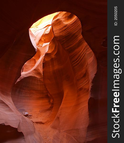 The lower Antelope Slot Canyon near Page in Arizona USA