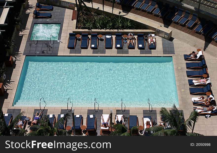 Hotel Pool At San Diego