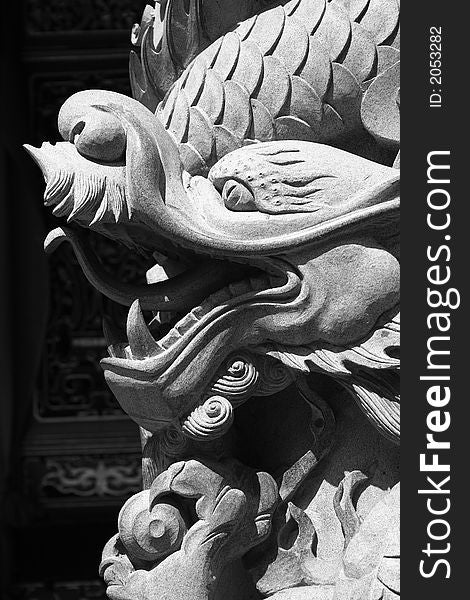 Dragon Sculpture found in a Chinese Temple.
