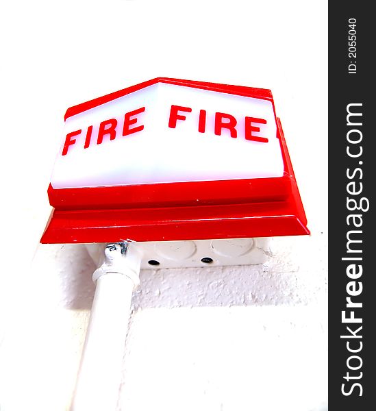 A fire alarm alert system. A fire alarm alert system