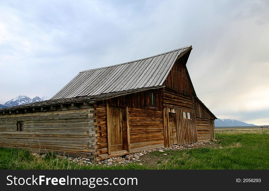 Historic Wyoming barn located in Grand Teton National Park. Historic Wyoming barn located in Grand Teton National Park