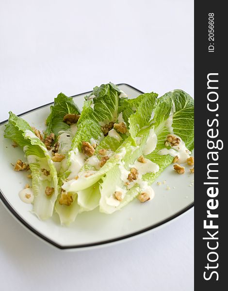 Salad Romaine Lettuce With Ranch Dressing