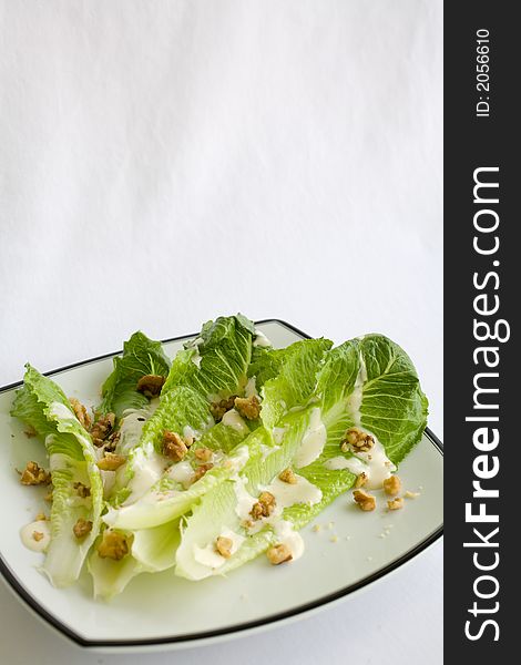 Salad Romaine Lettuce with Ranch Dressing