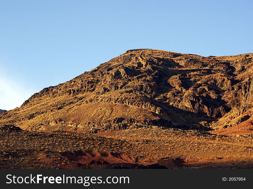 Sunset In Mountain