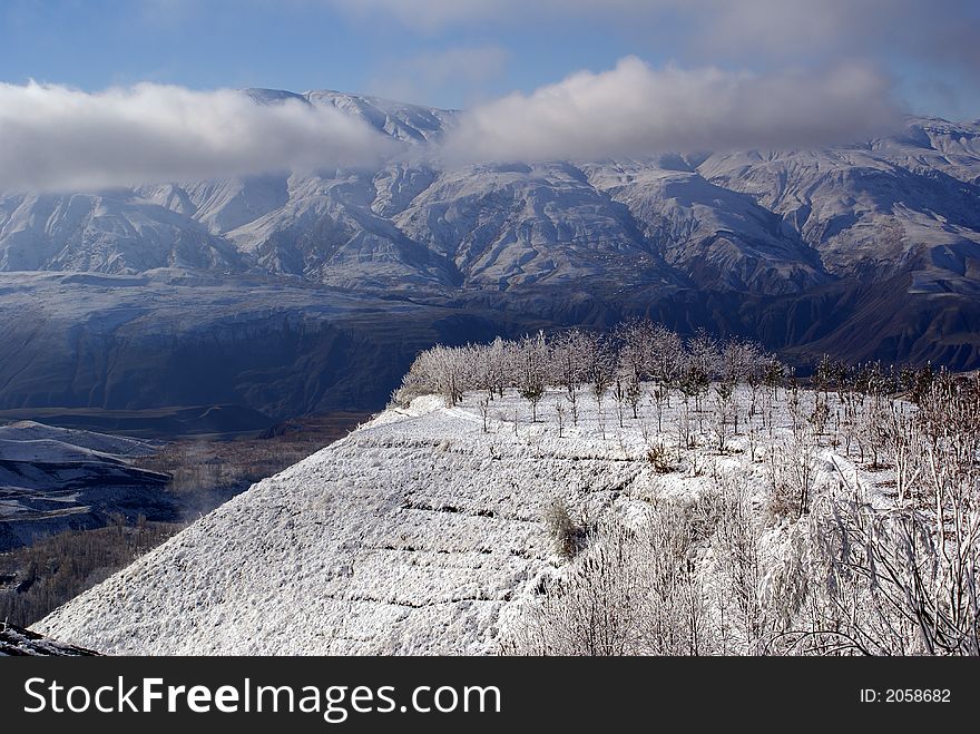 Mountain region near Dozor Han in West Iran. Mountain region near Dozor Han in West Iran