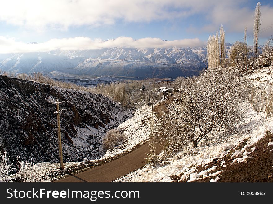 Mountain region near Alamut, West Iran. Mountain region near Alamut, West Iran