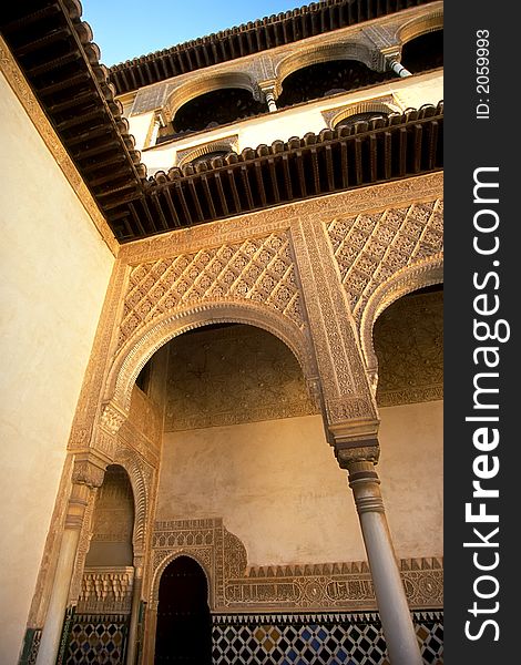 The Alhambra, an architectural wonder in Granada, Spain. The Alhambra, an architectural wonder in Granada, Spain.