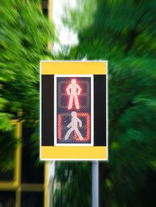 Traffic Lights With Red Pedestrian Stock Photography Traffic Lights With Red Pedestrian Stock Photography