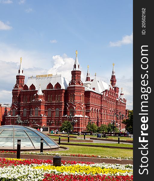 Russia. History Museum at Red Square in Moscow