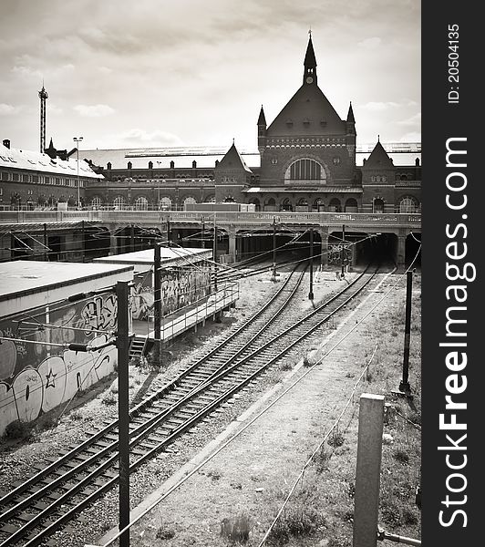 The central trainstation in Copenhagen, Denmark