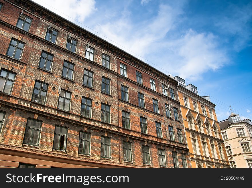 A building in the middle of Copenhagen, Denmark. A building in the middle of Copenhagen, Denmark