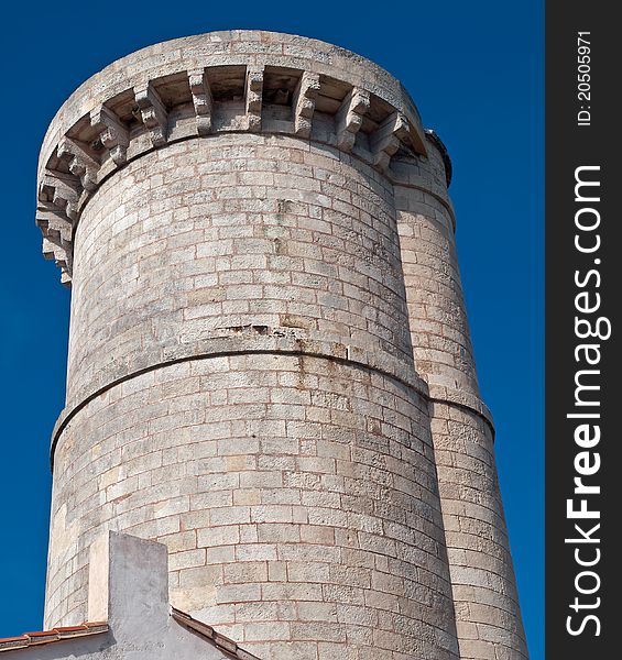 Renovated ancient light house built in 1682 on the french island of ile de re. Renovated ancient light house built in 1682 on the french island of ile de re.