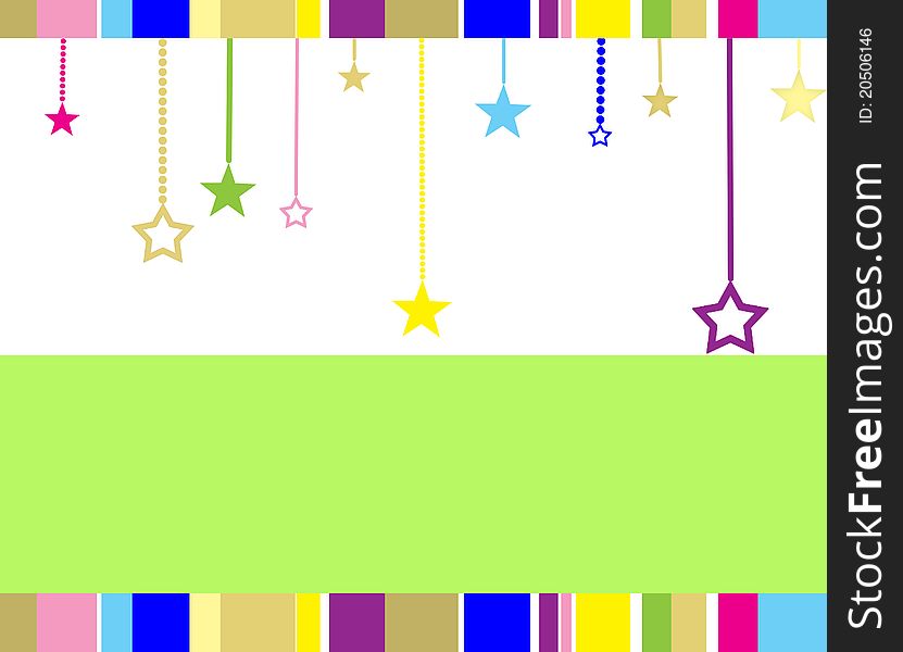 Colorful stars on a background. Colorful stars on a background