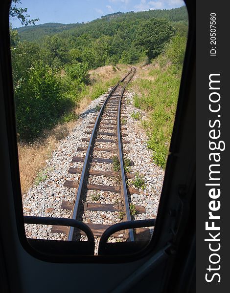 The narrow gauge track in Bulgaria