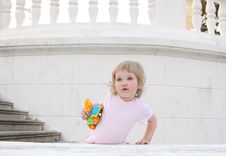 Baby With A Toy Royalty Free Stock Photos