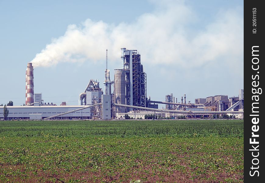 Cement works a making rare grade of cement. Cement works a making rare grade of cement.