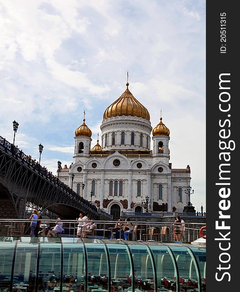 Christ the Savior Cathedral - the main cathedral of the Russian Orthodox Church in Moscow. Christ the Savior Cathedral - the main cathedral of the Russian Orthodox Church in Moscow