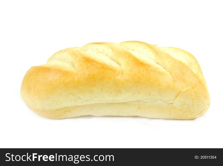 Sweet roll on  white background