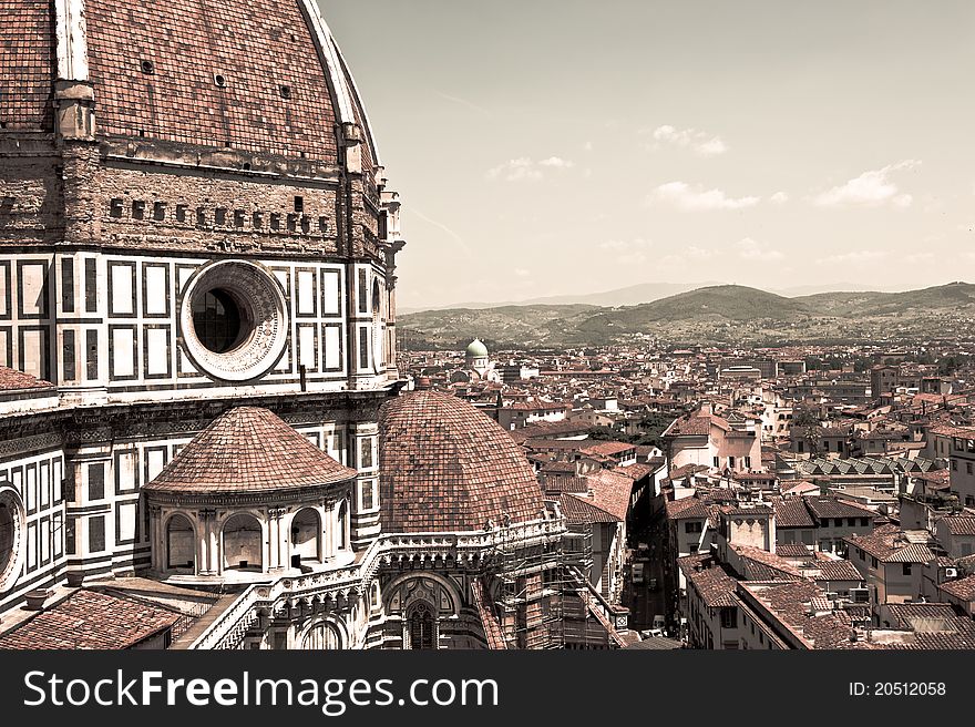 This image shows florence, the chatedral and the hills. This image shows florence, the chatedral and the hills.