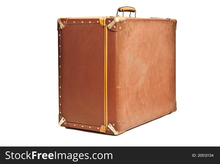 Suitcase on a white background. Suitcase on a white background