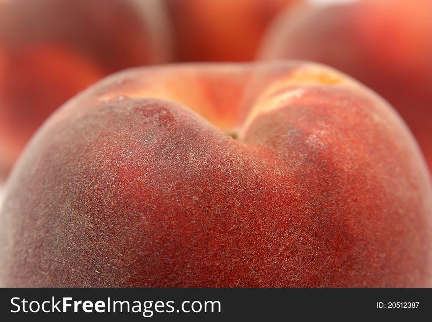 Close-up of ripe peaches