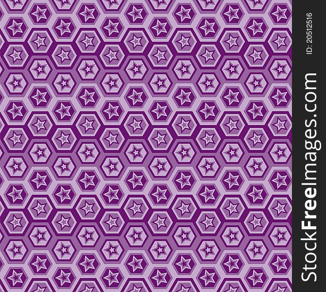 Purple seamless pattern with stars. Purple seamless pattern with stars