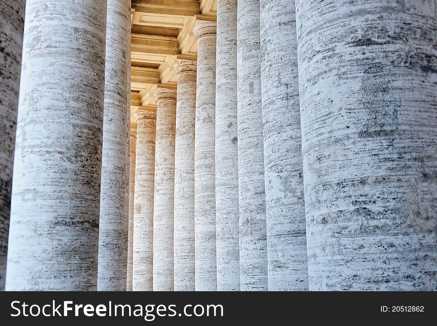 Bernini's colonnade at Saint Peter's Square. Rome. Bernini's colonnade at Saint Peter's Square. Rome