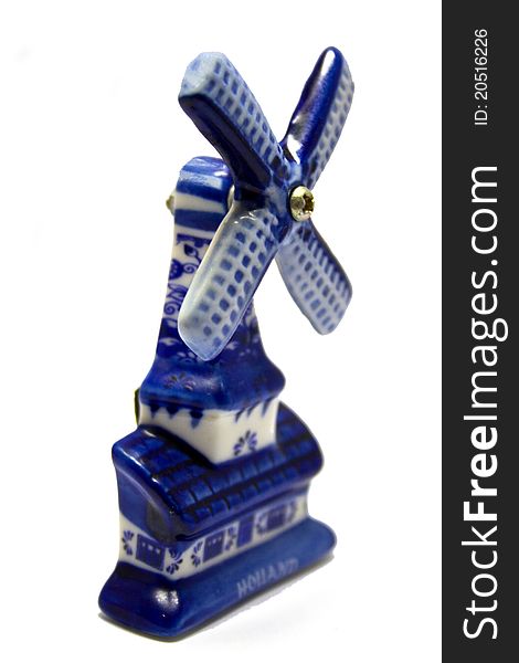 Dutch Souvenir Windmill Isolated