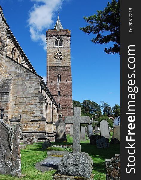 An external view of the historic cathedral at Dunblane. An external view of the historic cathedral at Dunblane