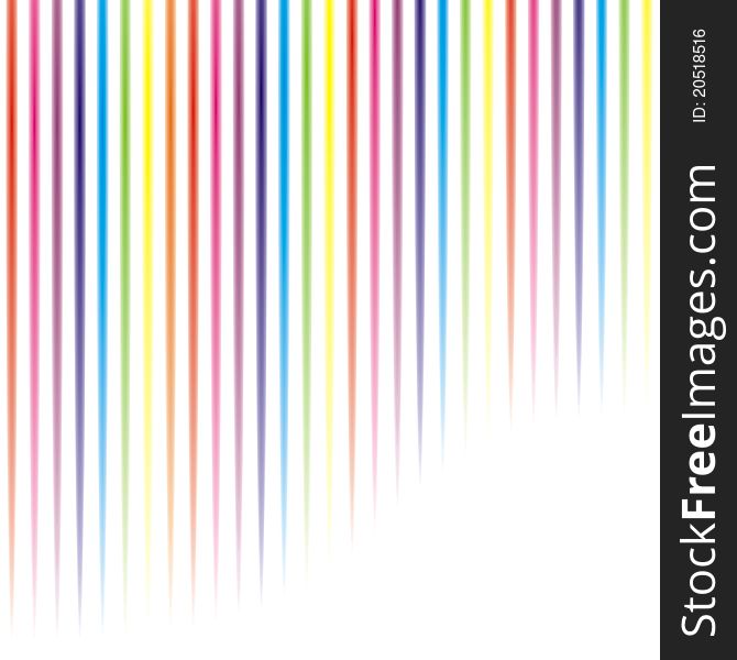 Abstract background with rainbow lines